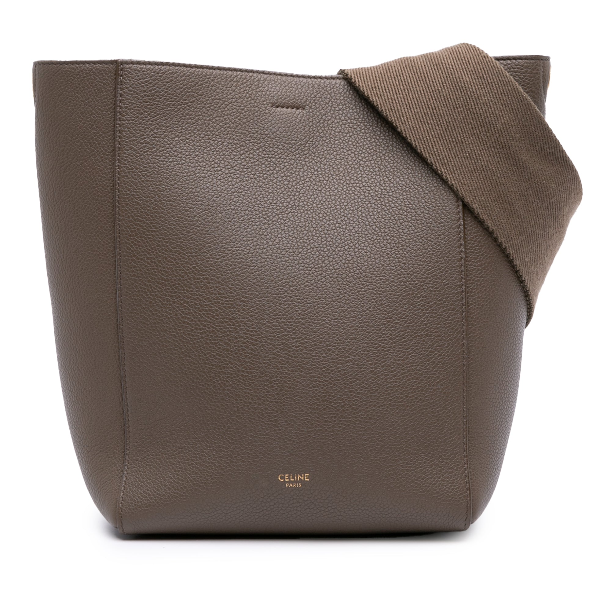 Small Soft Grained Calfskin Seau Sangle Bucket Bag
