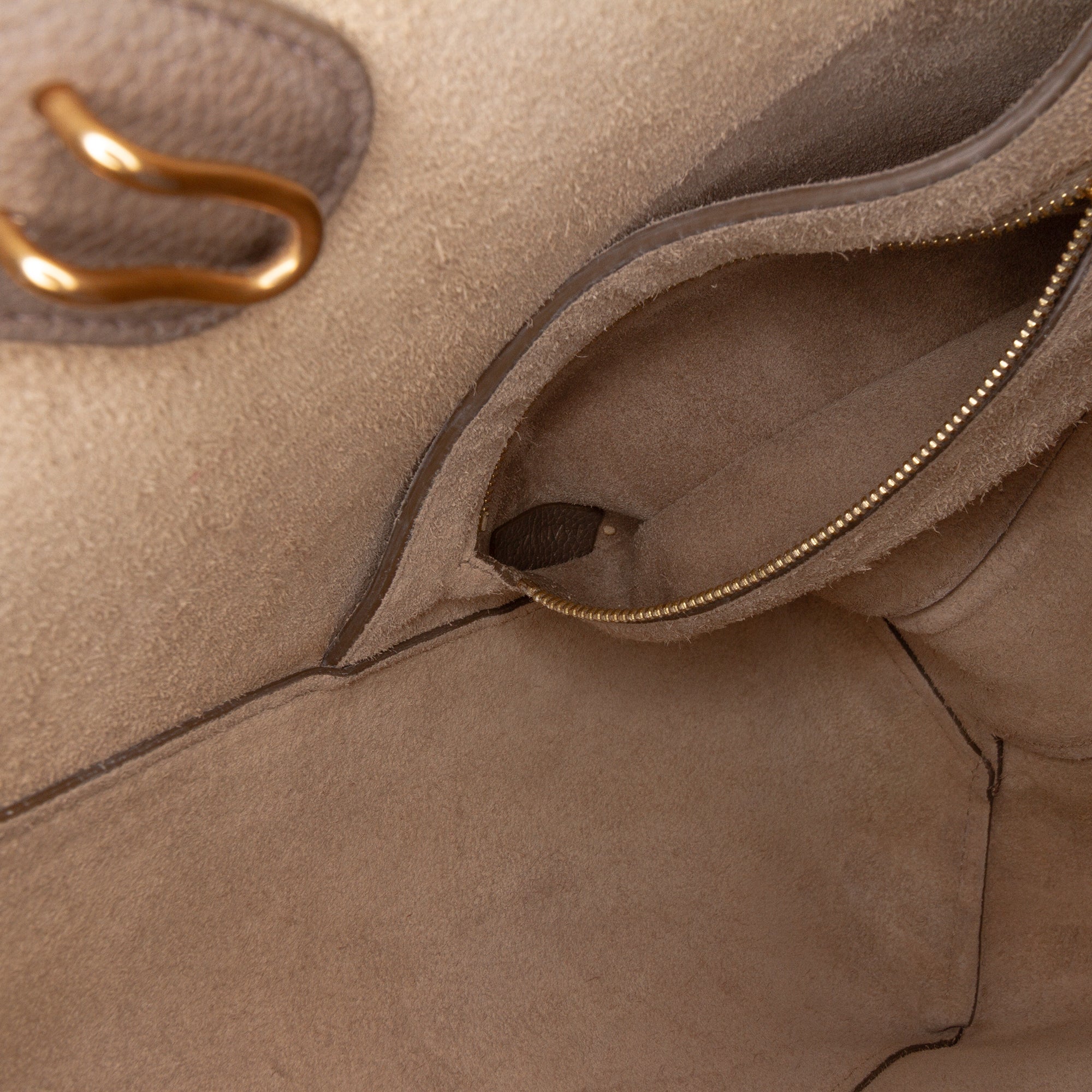 Small Soft Grained Calfskin Seau Sangle Bucket Bag