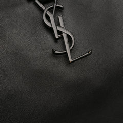 Small Leather Monogram Cabas Satchel