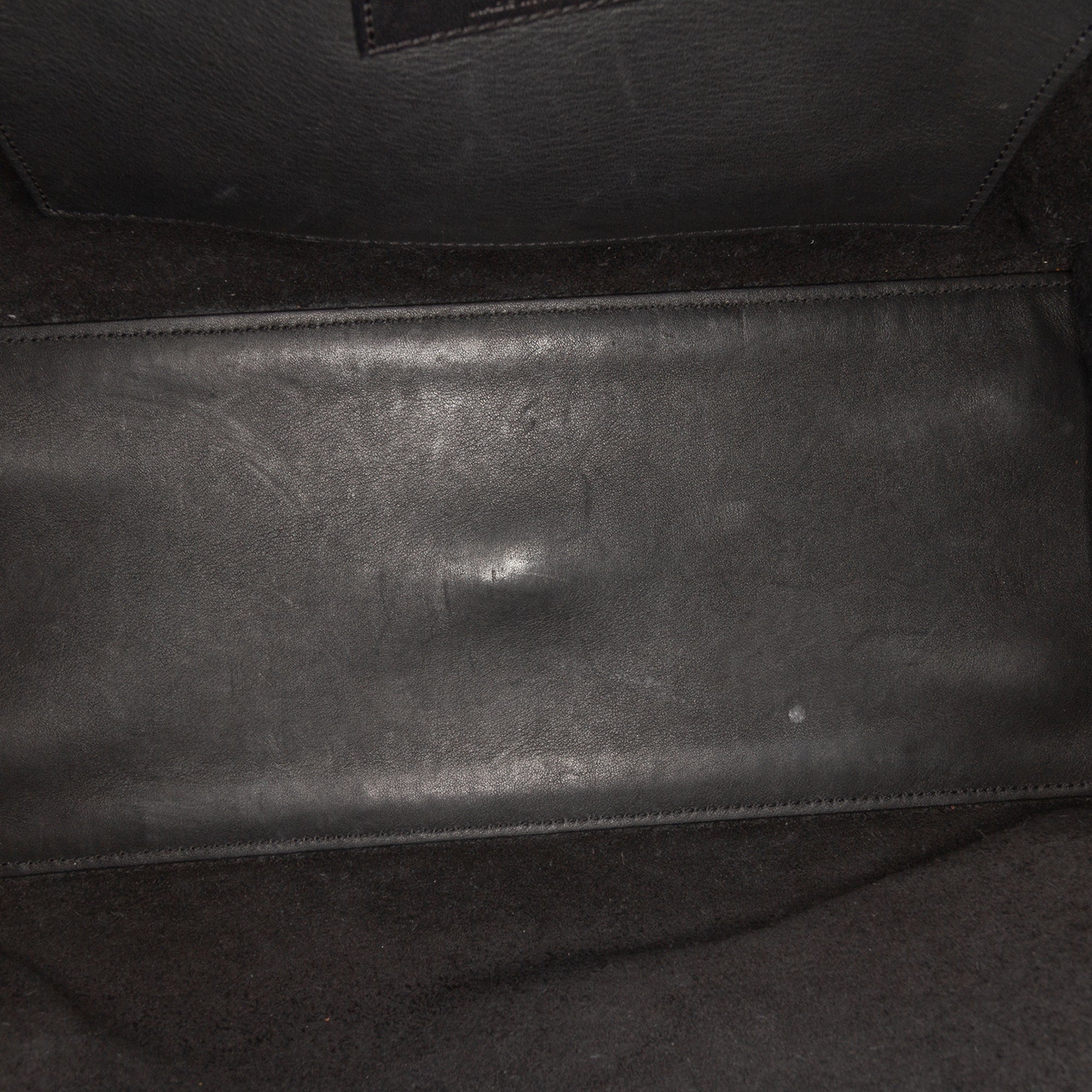 Small Leather Monogram Cabas Satchel