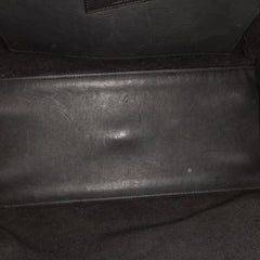 Small Leather Monogram Cabas Satchel