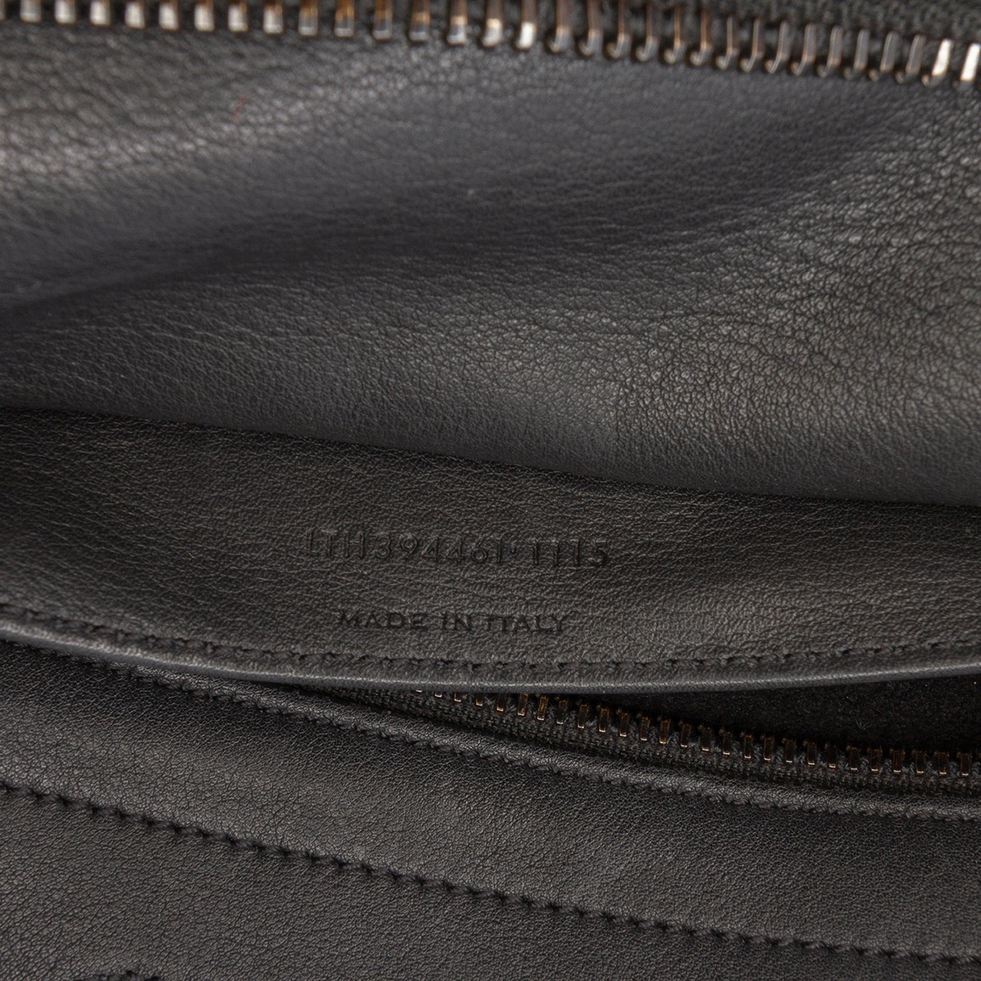 Small Leather Monogram Cabas Satchel