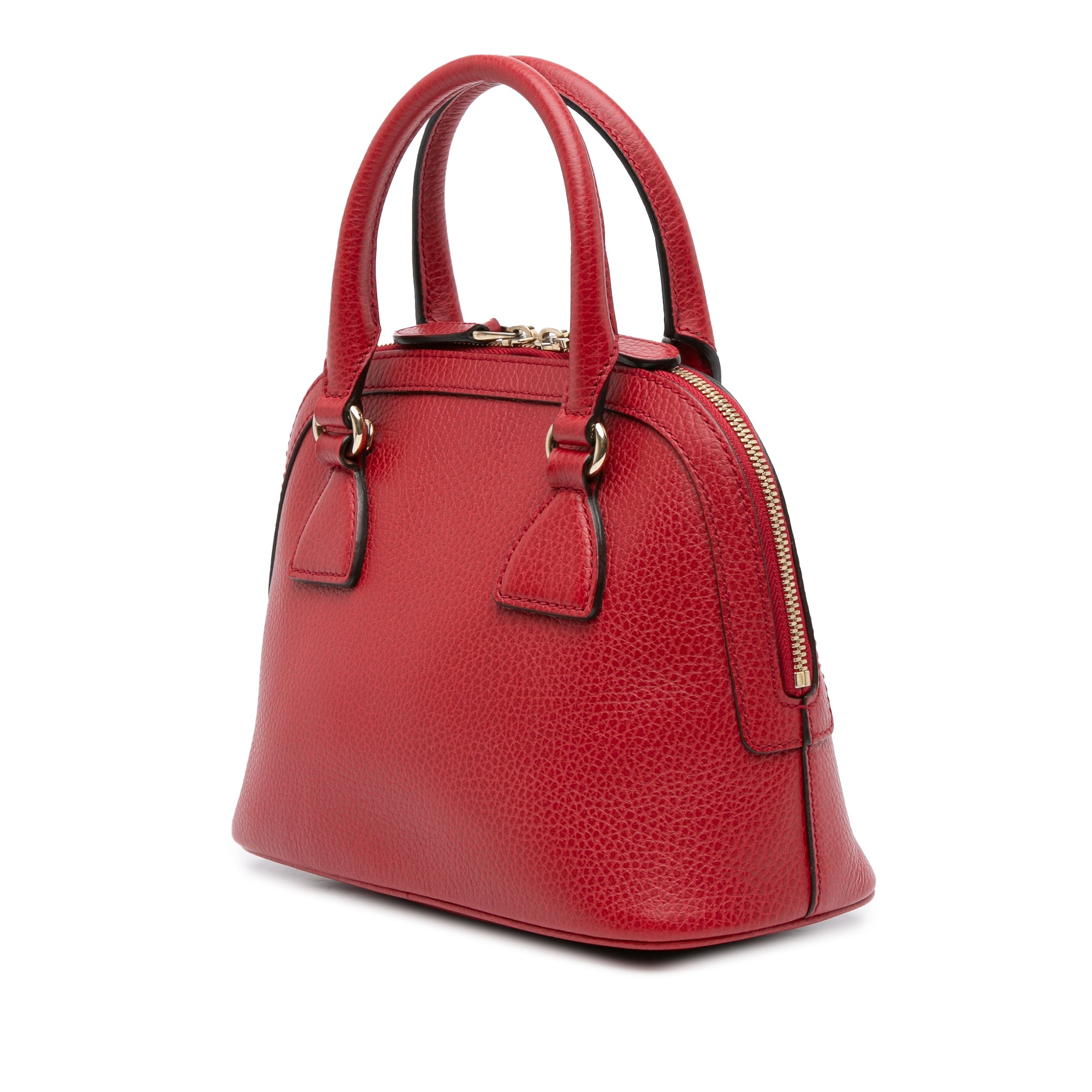 Mini Leather GG Charm Dome Satchel