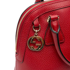 Mini Leather GG Charm Dome Satchel