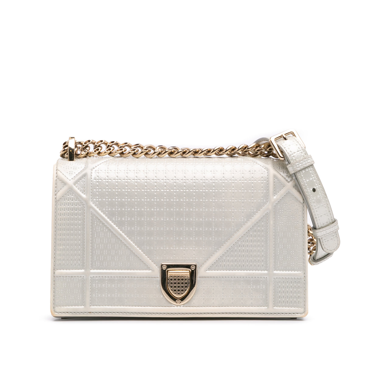 Small Metallic Patent Microcannage Diorama Flap