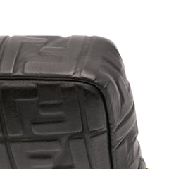 Zucca Embossed Leather Baguette Satchel