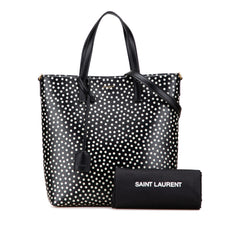 Toy Calfskin Polka Dot North South Shopping Tote