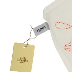 Embroidered Coup de Fouet Cotton Handkerchief