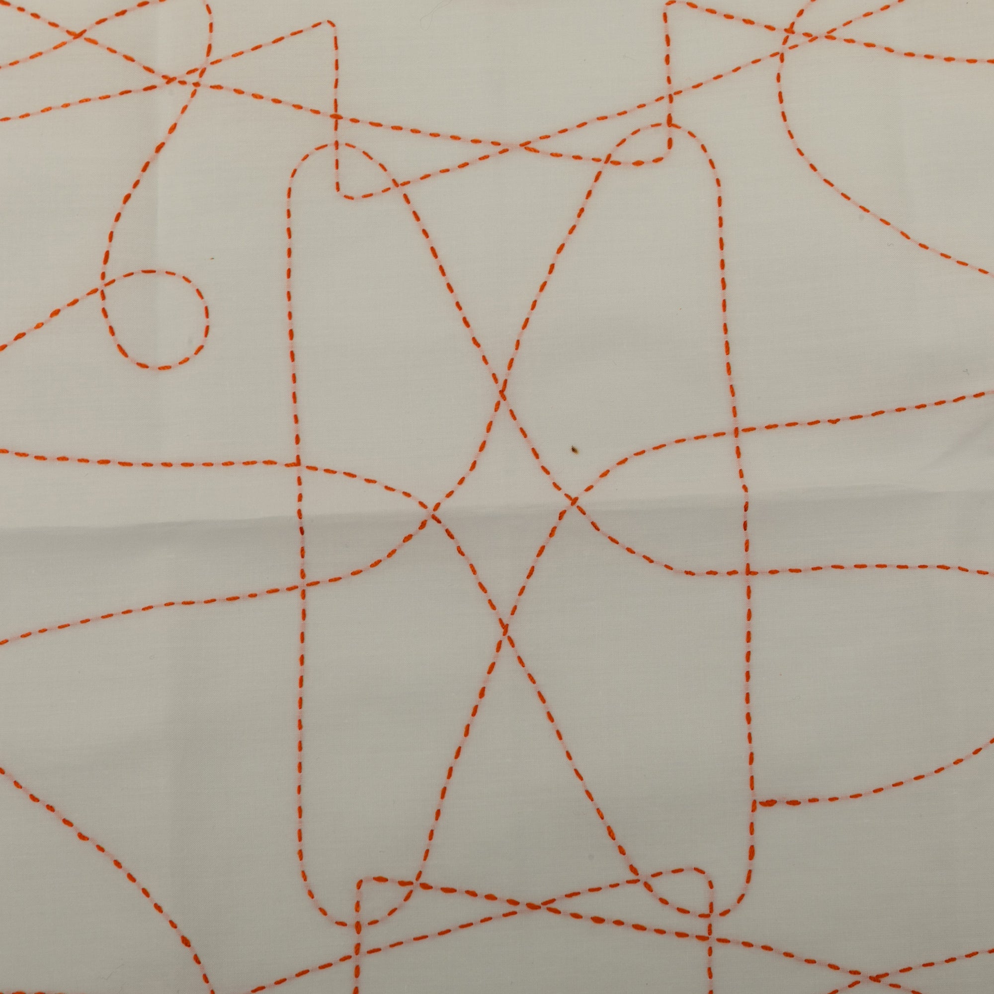 Embroidered Coup de Fouet Cotton Handkerchief