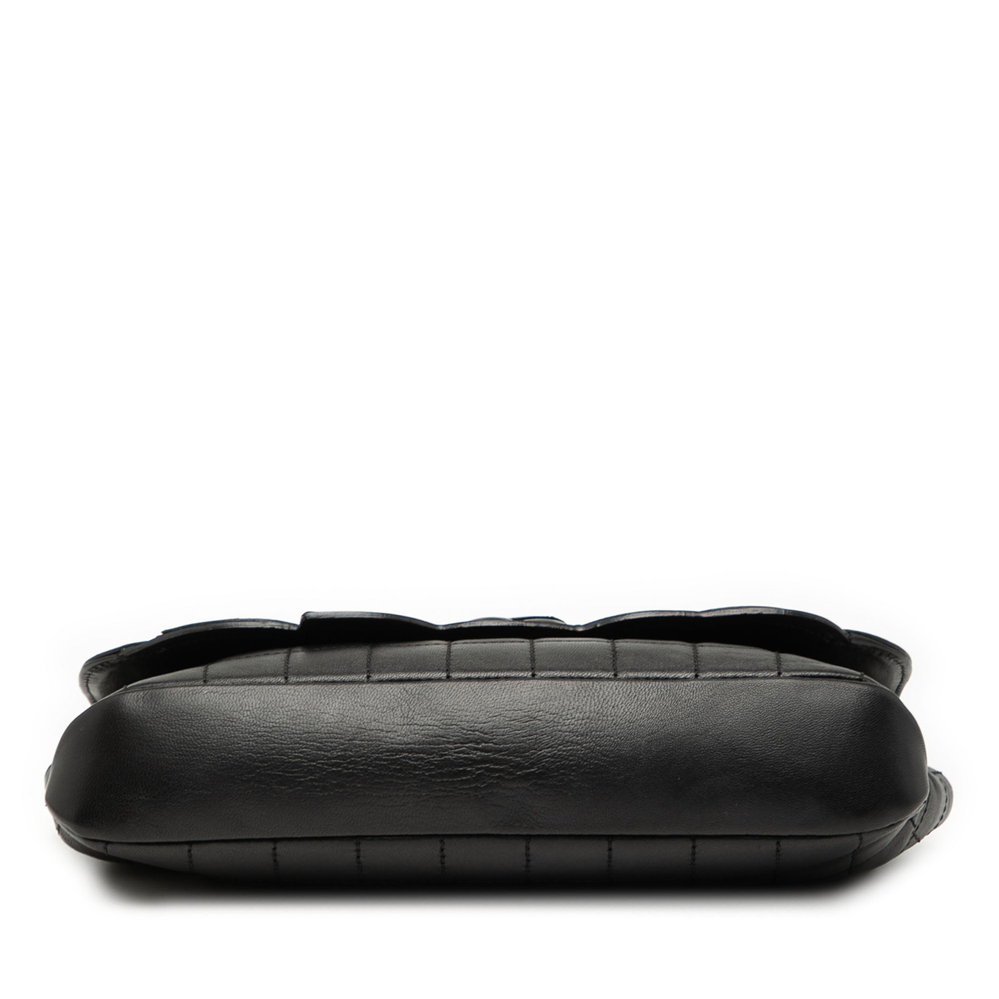 Camellia CC Choco Bar No 5 Lambskin Shoulder Bag