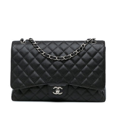 Maxi Classic Caviar Single Flap