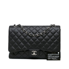 Maxi Classic Caviar Single Flap