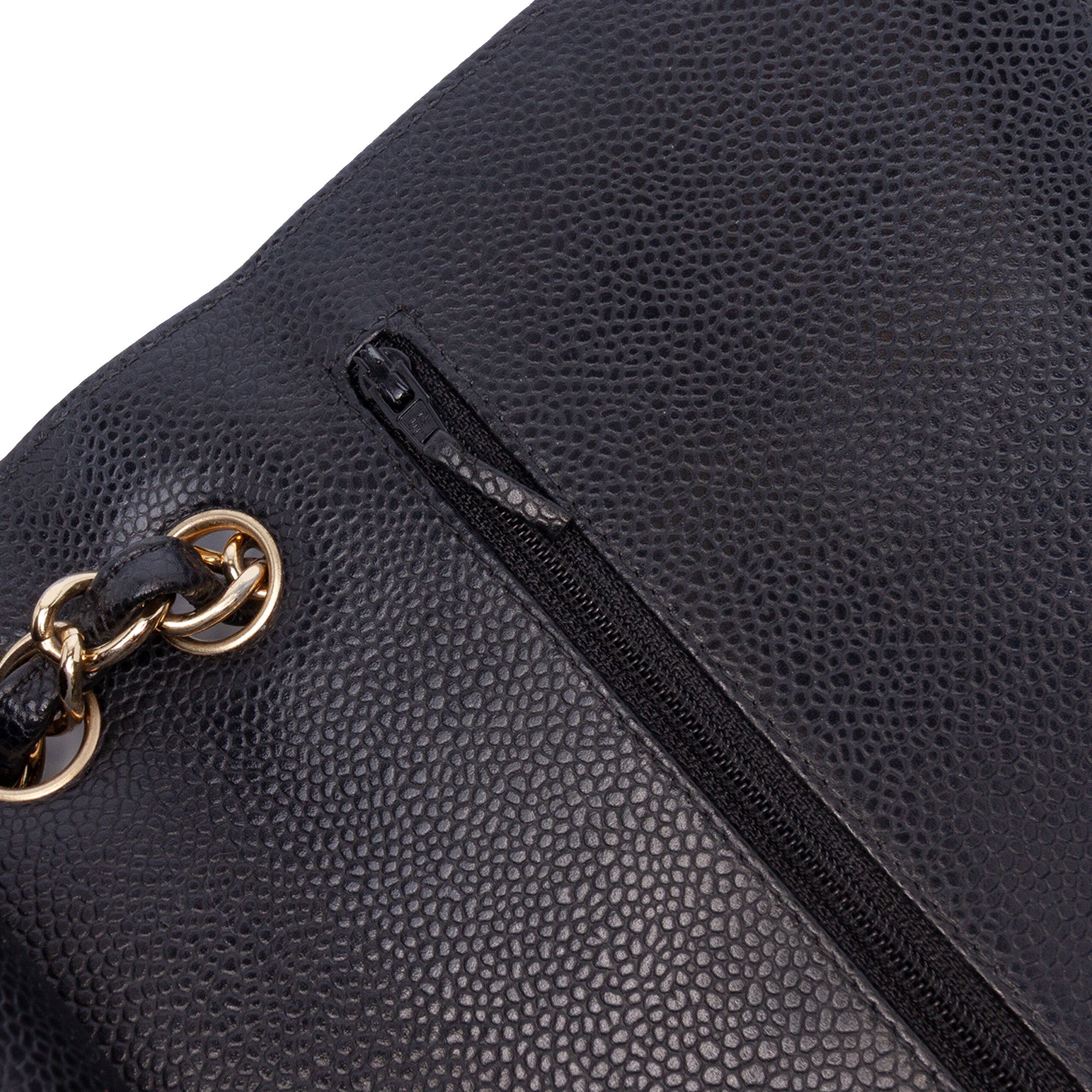 Jumbo Classic Caviar Double Flap