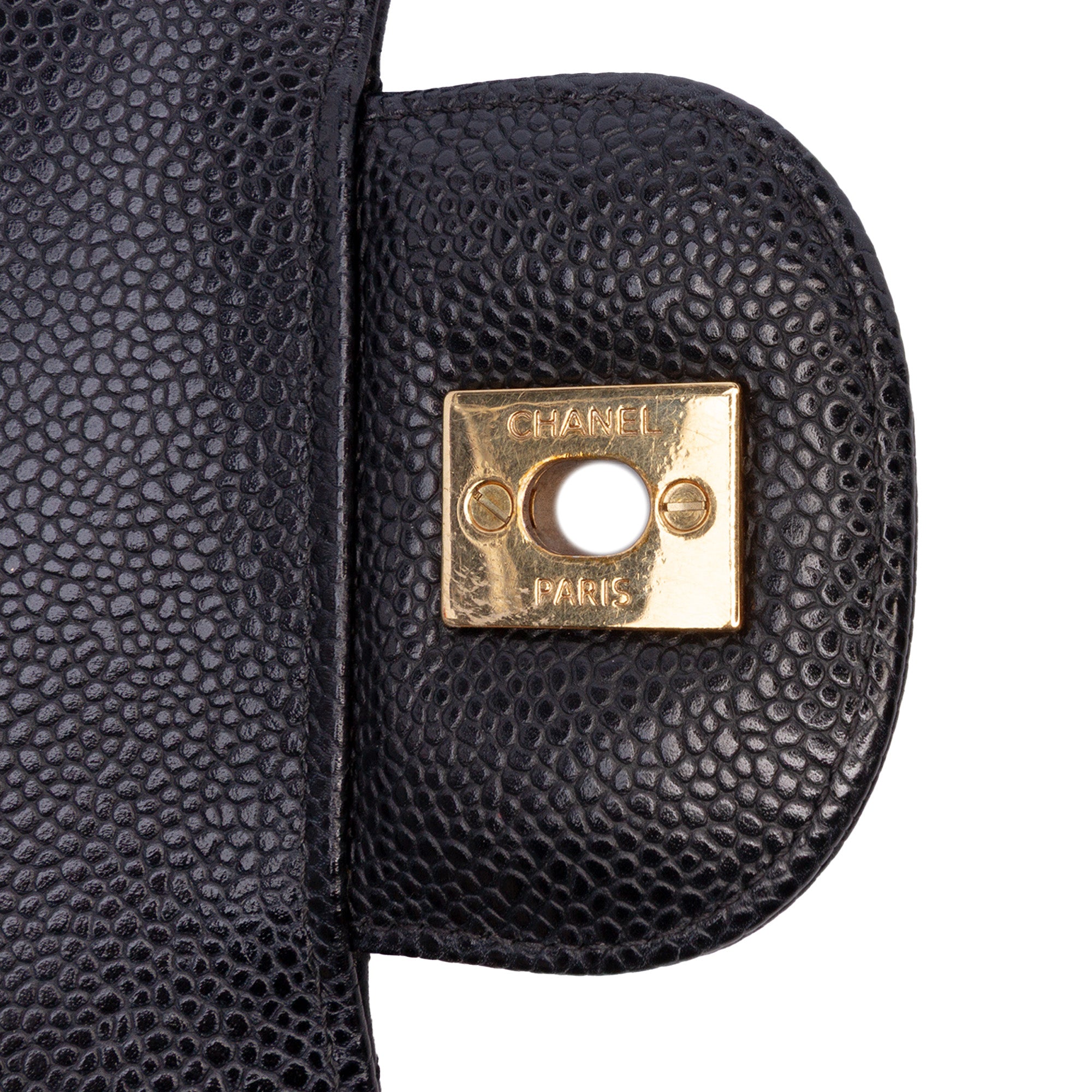 Jumbo Classic Caviar Double Flap