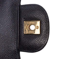 Jumbo Classic Caviar Double Flap