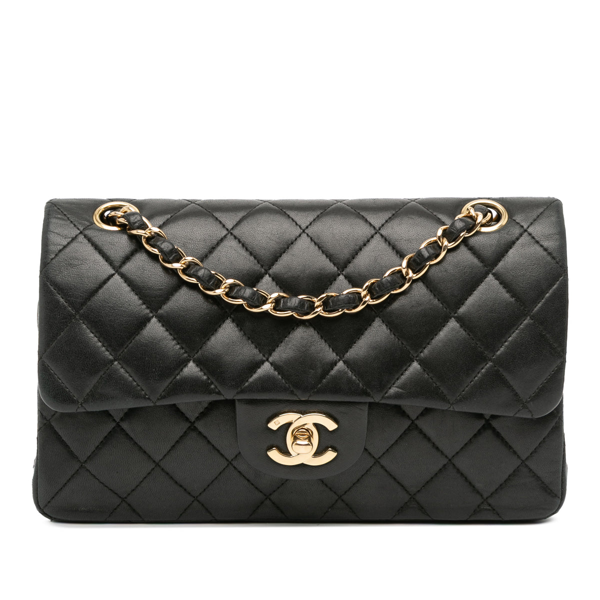 Small Classic Lambskin Double Flap