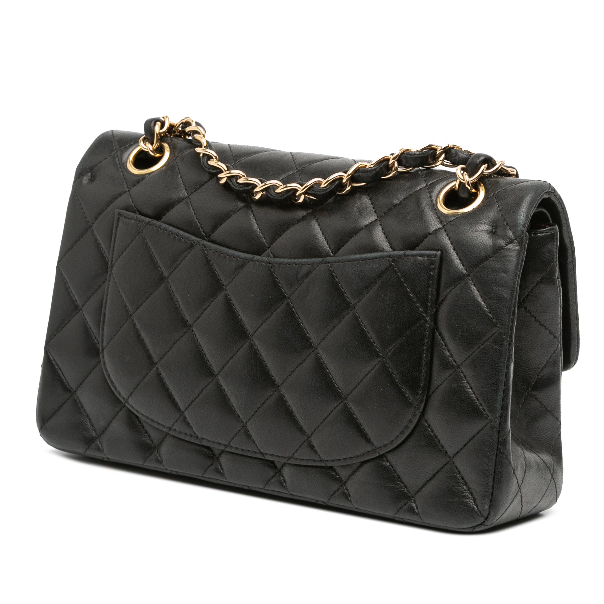 Small Classic Lambskin Double Flap