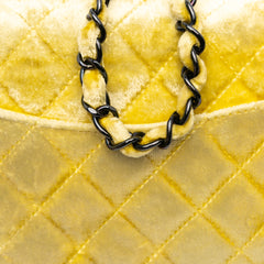 Mini Rectangular Classic Velvet Single Flap