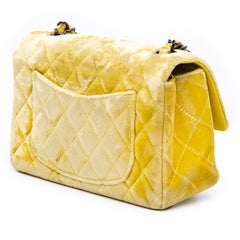 Mini Rectangular Classic Velvet Single Flap