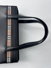 Burberry Nova Check Tote Leather