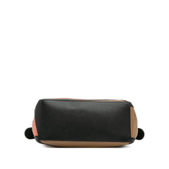 Small Calfskin Graphic Puzzle Satchel