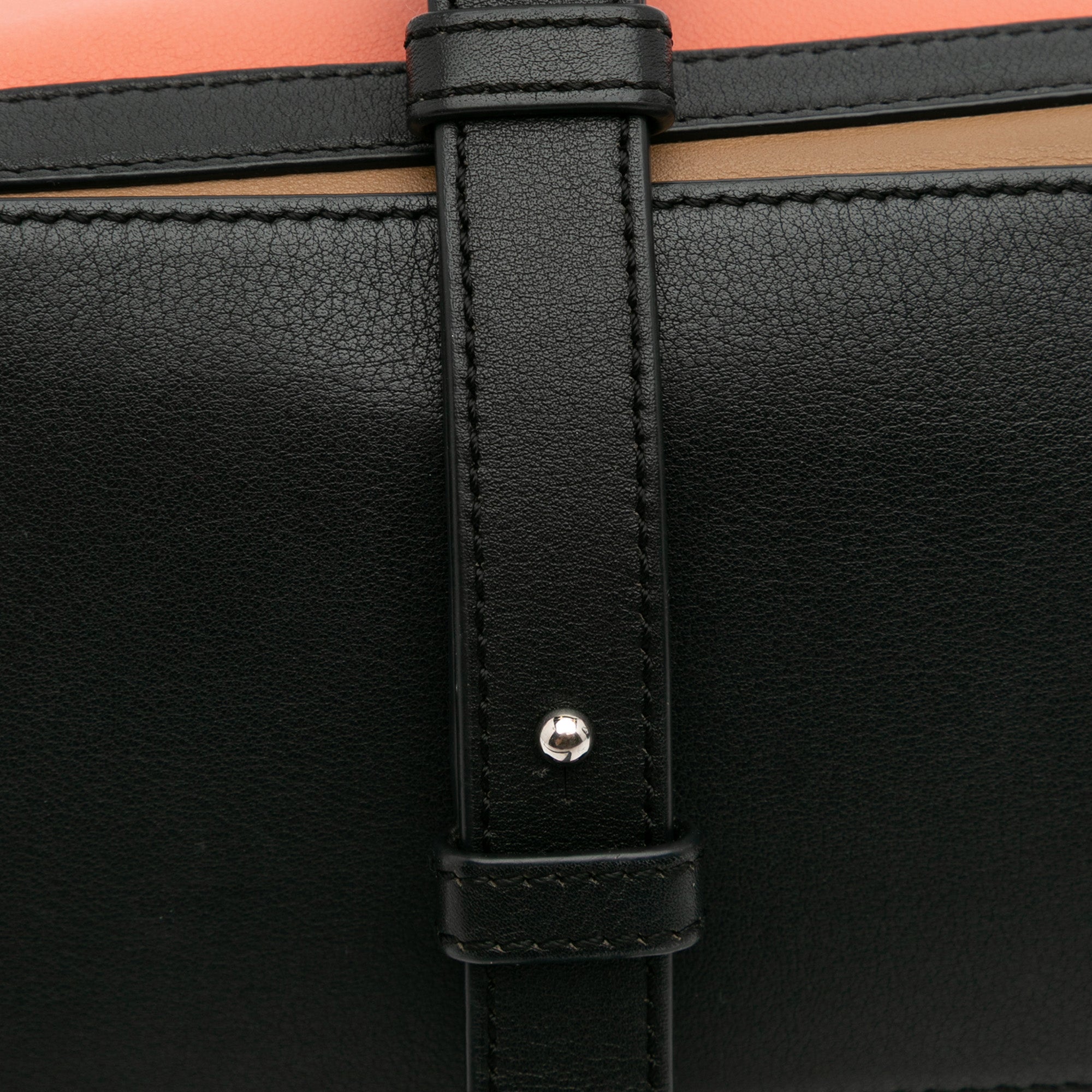 Small Calfskin Graphic Puzzle Satchel