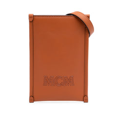 Spanish Calfskin Embossed Logo Aren Lanyard Phone Case