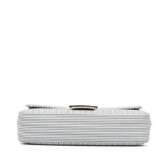 Striped Jersey Baguette Satchel