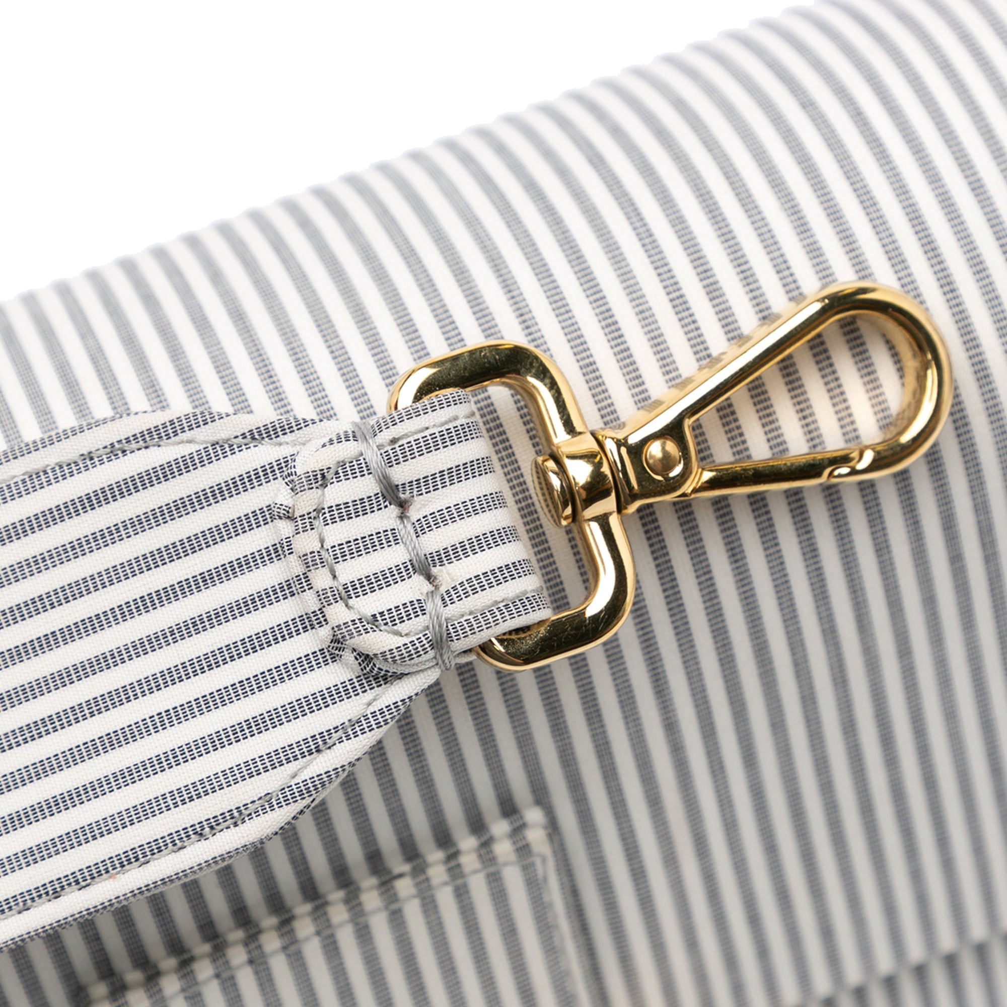 Striped Jersey Baguette Satchel