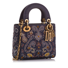 Mini Denim Embroidered Lady Dior_1