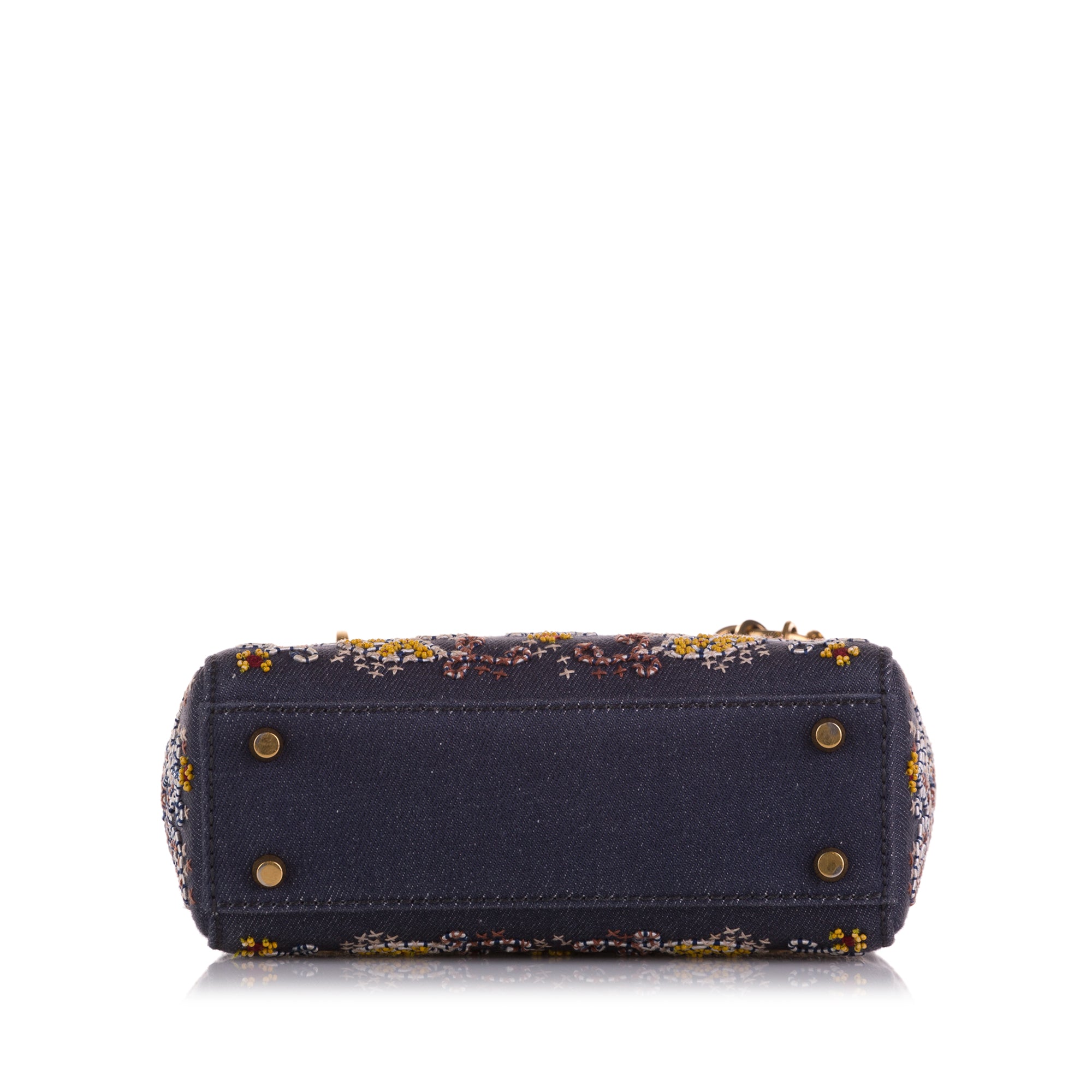 Mini Denim Embroidered Lady Dior_3