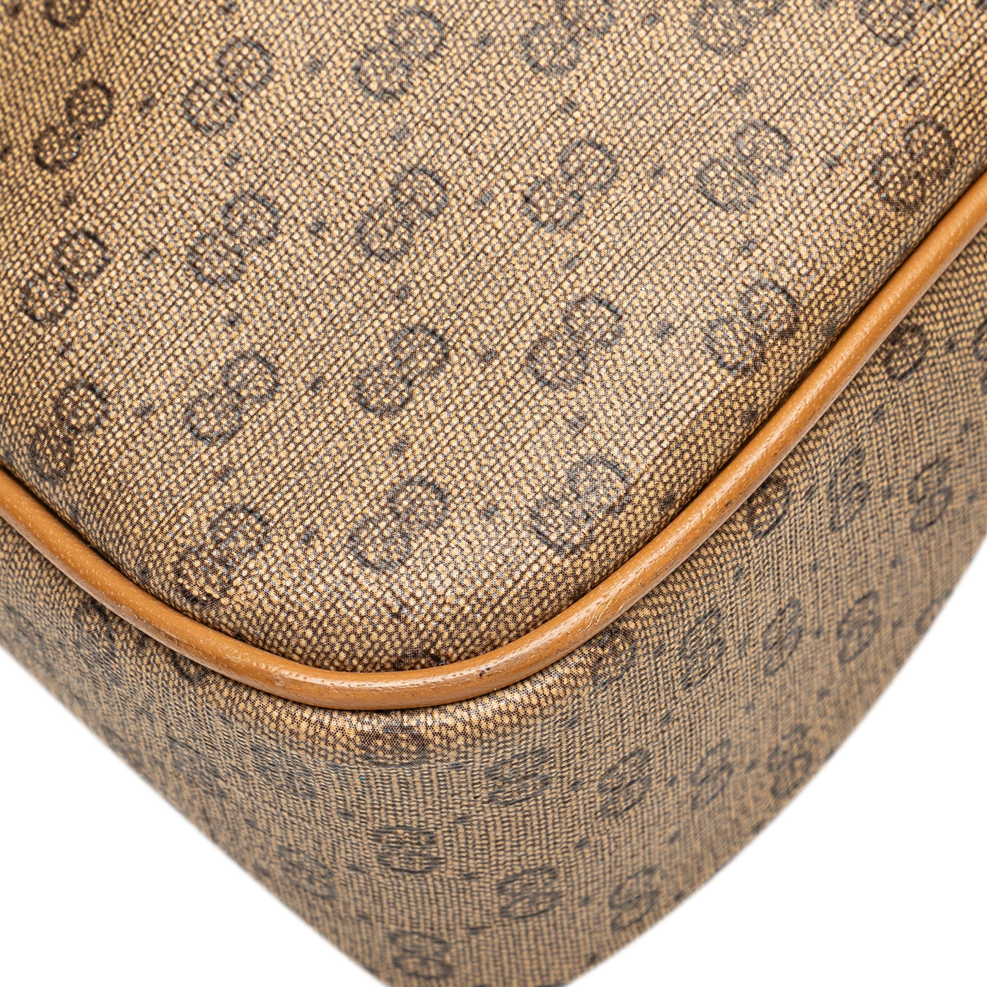 Micro GG Coated Canvas Travel Toiletry Cosmetic Pouch