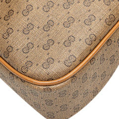 Micro GG Coated Canvas Travel Toiletry Cosmetic Pouch