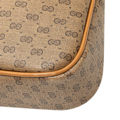 Micro GG Coated Canvas Travel Toiletry Cosmetic Pouch