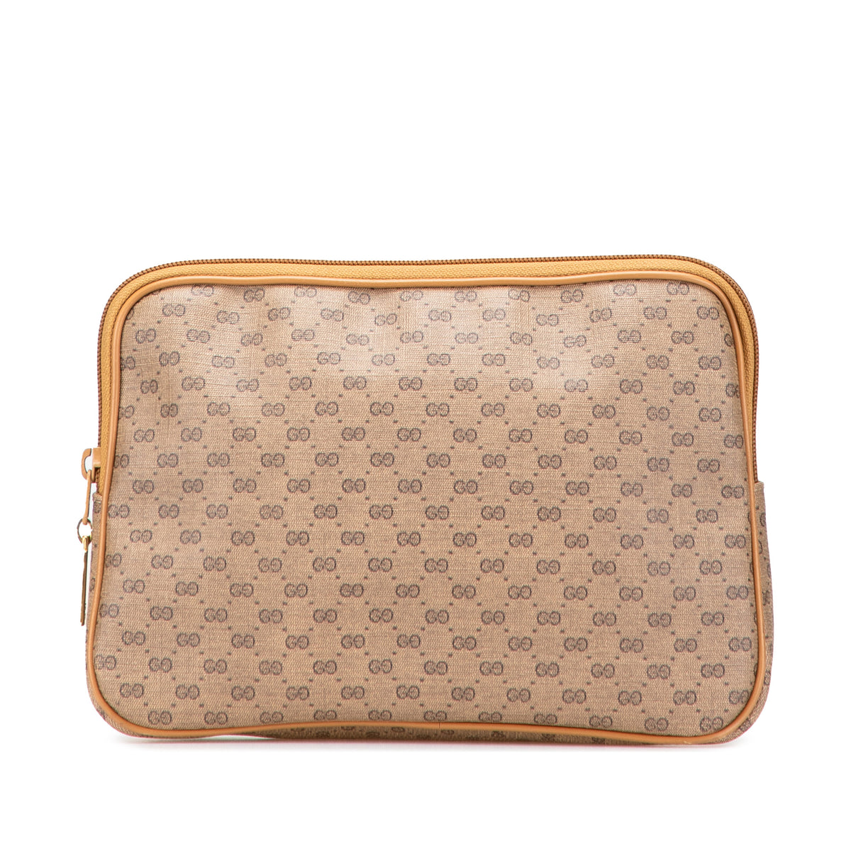 Micro GG Coated Canvas Travel Toiletry Cosmetic Pouch