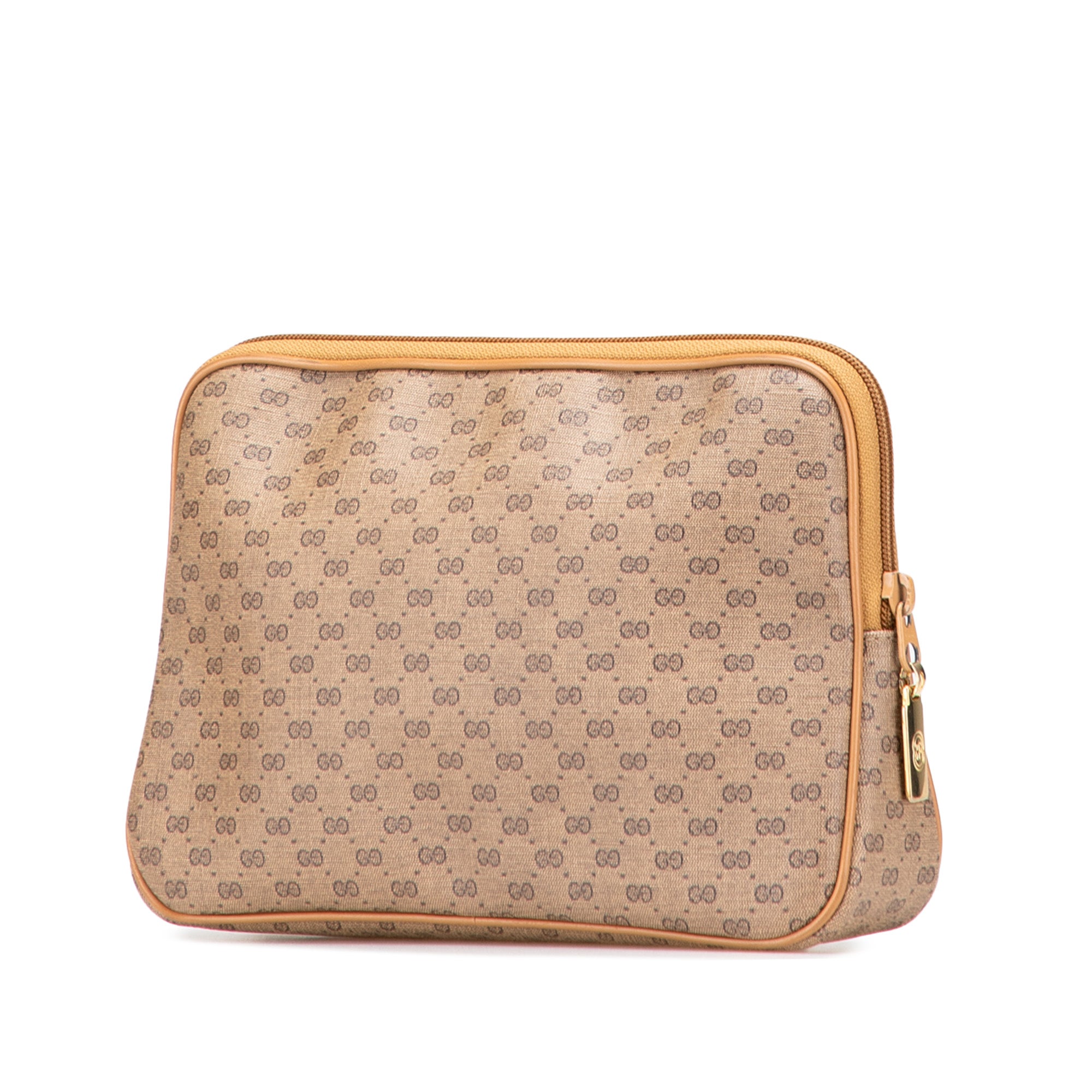 Micro GG Coated Canvas Travel Toiletry Cosmetic Pouch