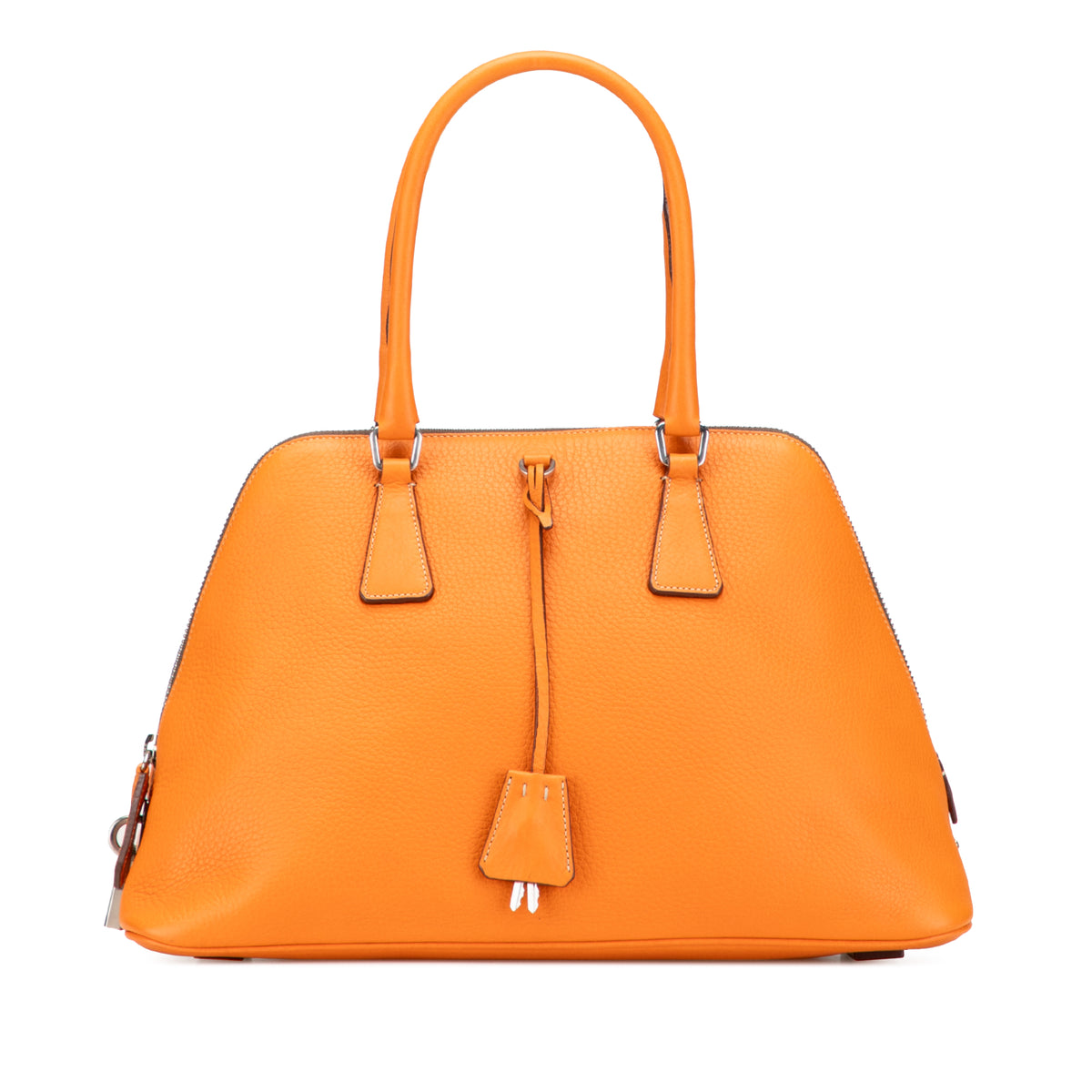Cinghiale Leather Dome Handbag