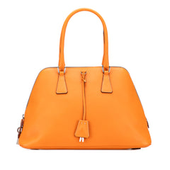 Cinghiale Leather Dome Handbag