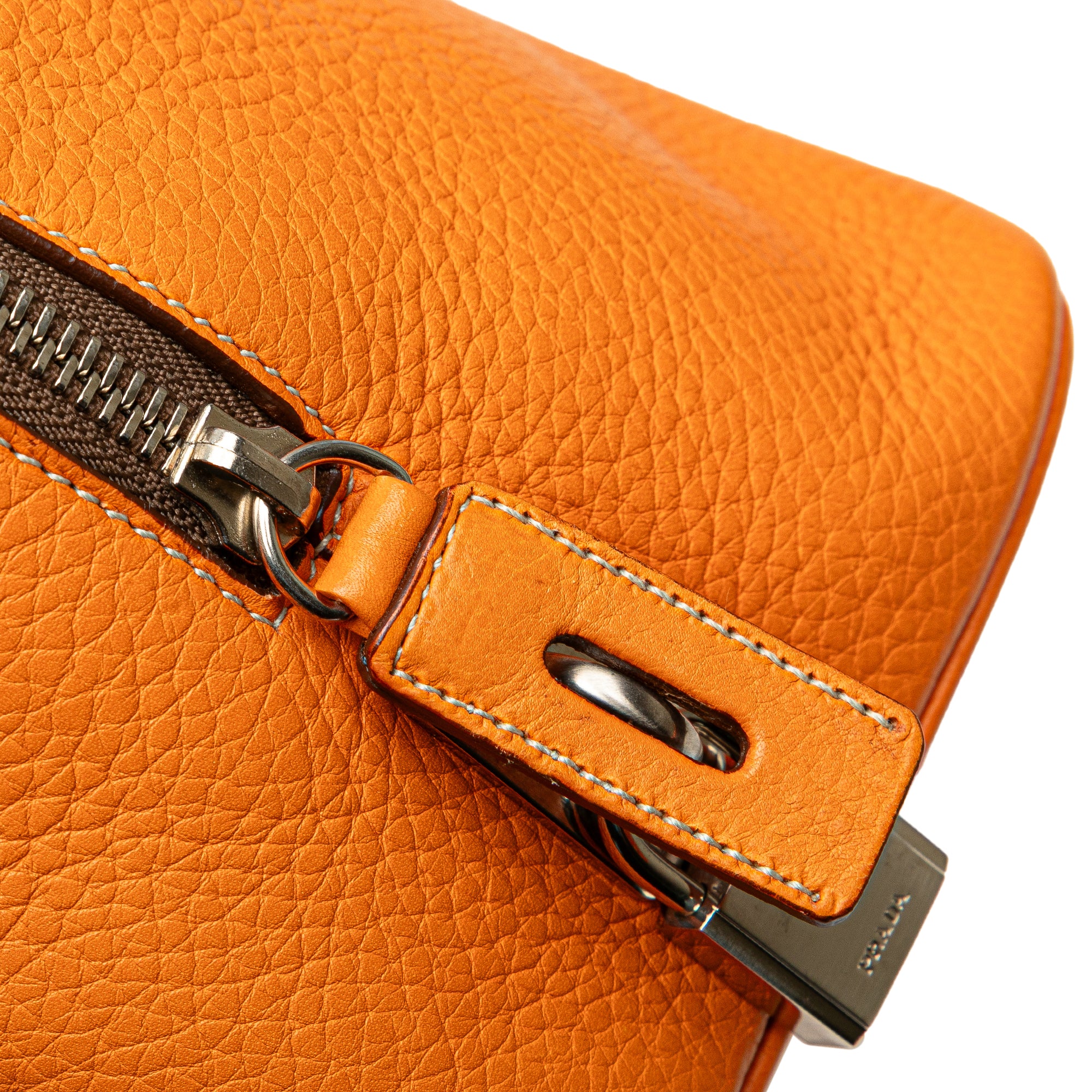 Cinghiale Leather Dome Handbag