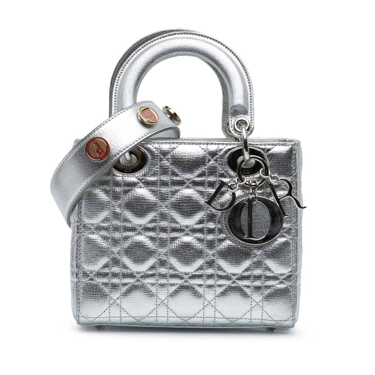 Small Metallic Grained Calfskin Cannage My ABCDior Lady Dior