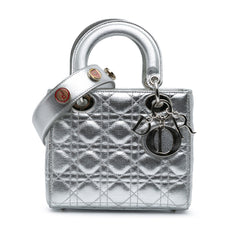 Small Metallic Grained Calfskin Cannage My ABCDior Lady Dior