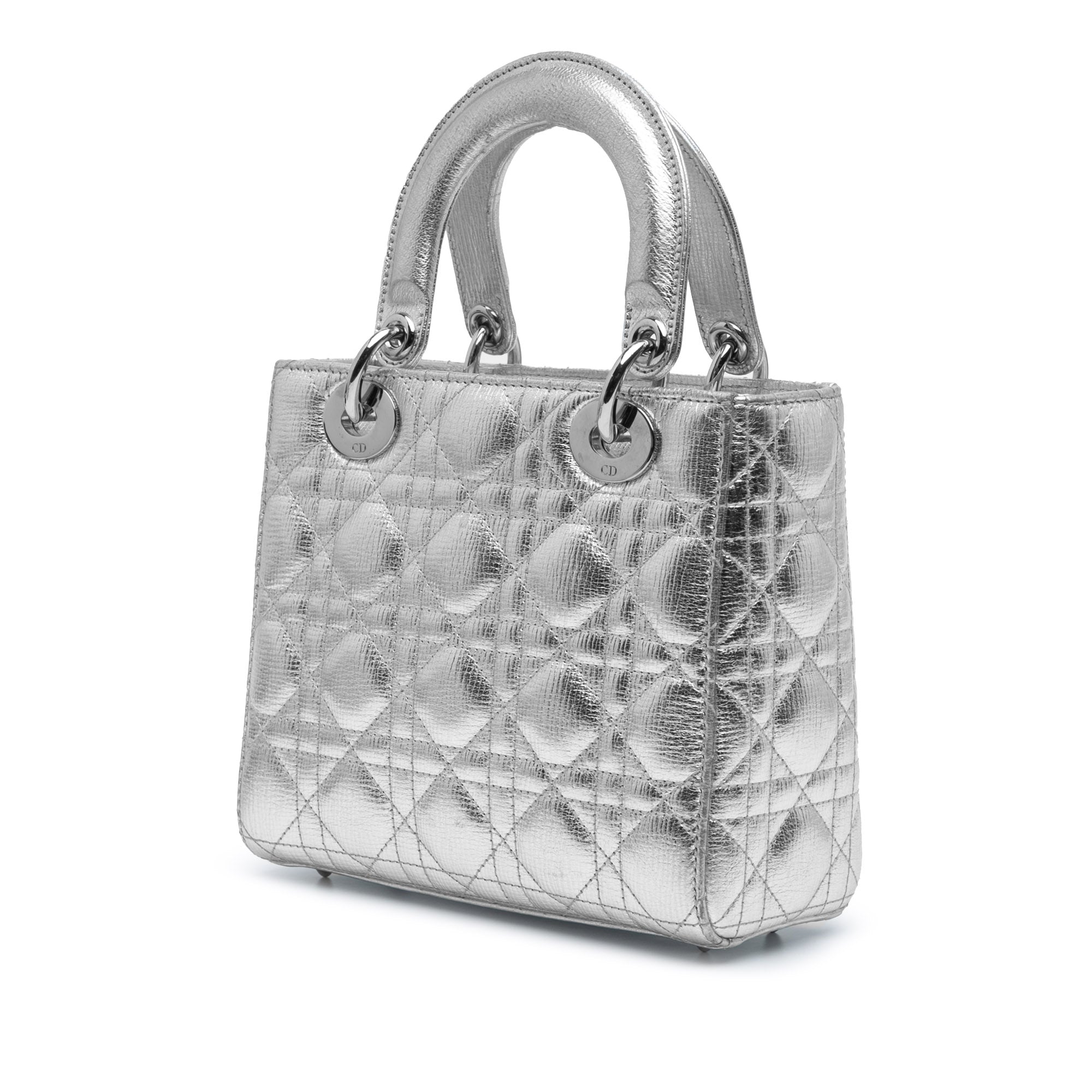 Small Metallic Grained Calfskin Cannage My ABCDior Lady Dior