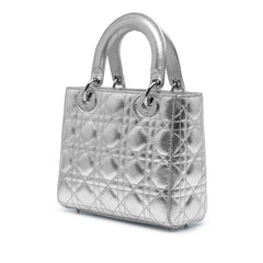 Small Metallic Grained Calfskin Cannage My ABCDior Lady Dior