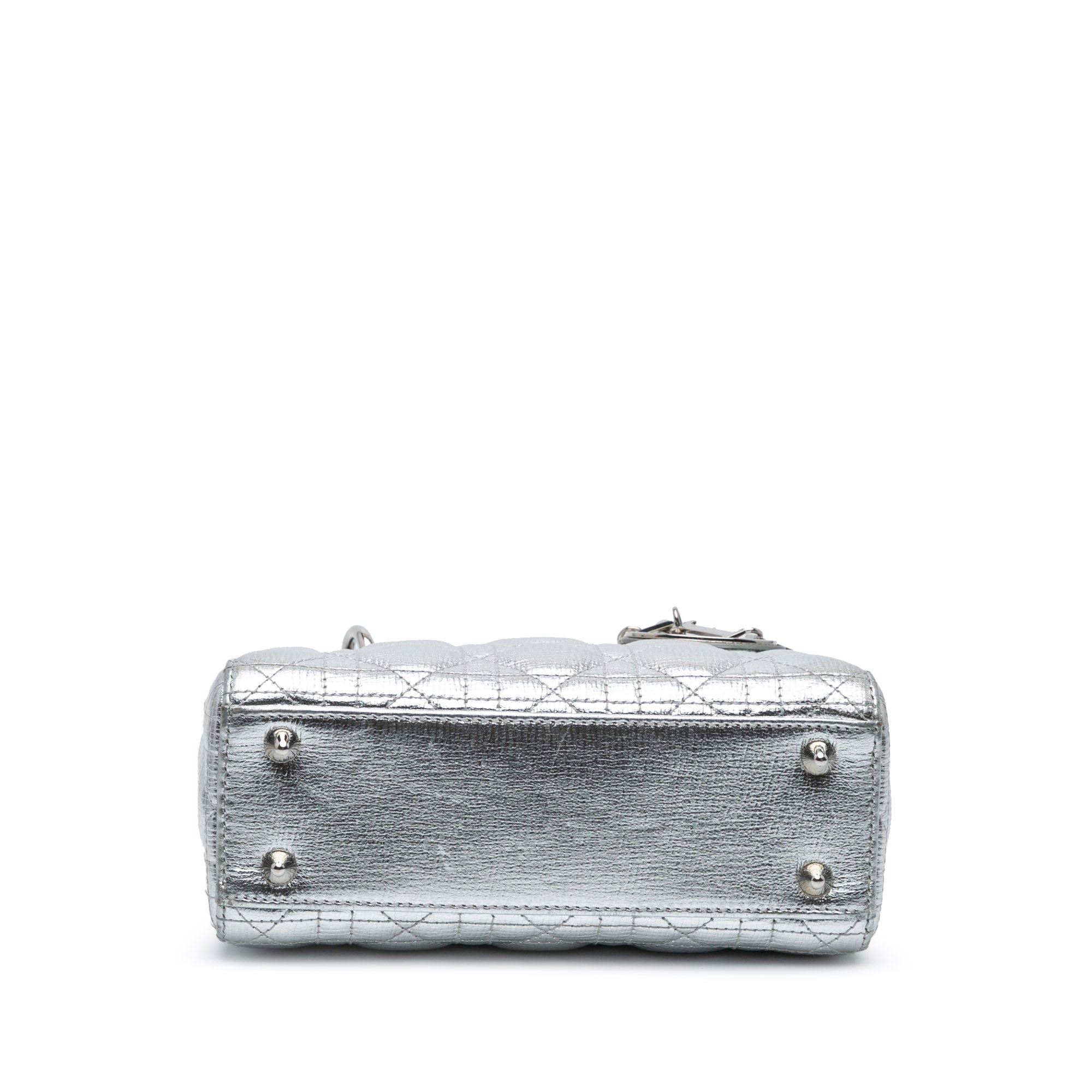 Small Metallic Grained Calfskin Cannage My ABCDior Lady Dior