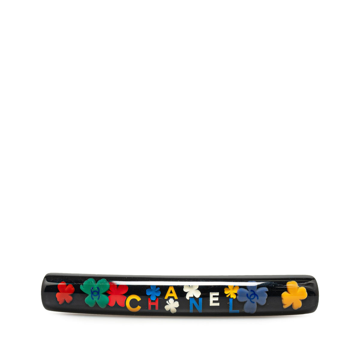 Resin CC Clover Hair Barrette