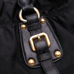 Tessuto Canapa Logo Satchel