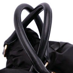 Tessuto Canapa Logo Satchel