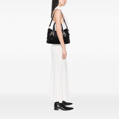 Tessuto Canapa Logo Satchel
