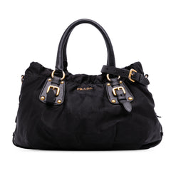 Tessuto Canapa Logo Satchel