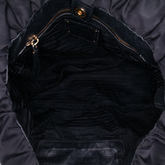 Tessuto Canapa Logo Satchel